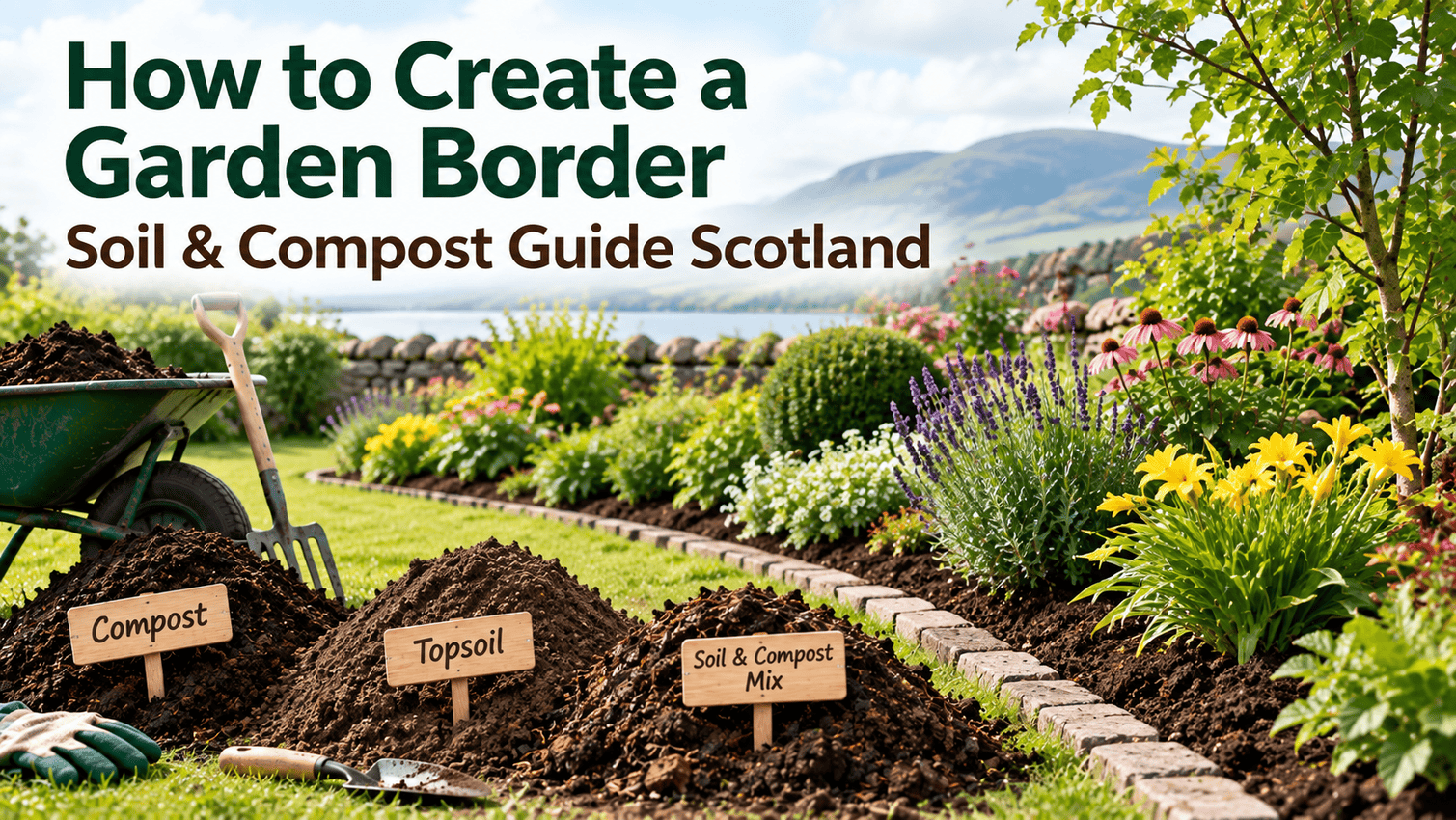 how to create a garden border
