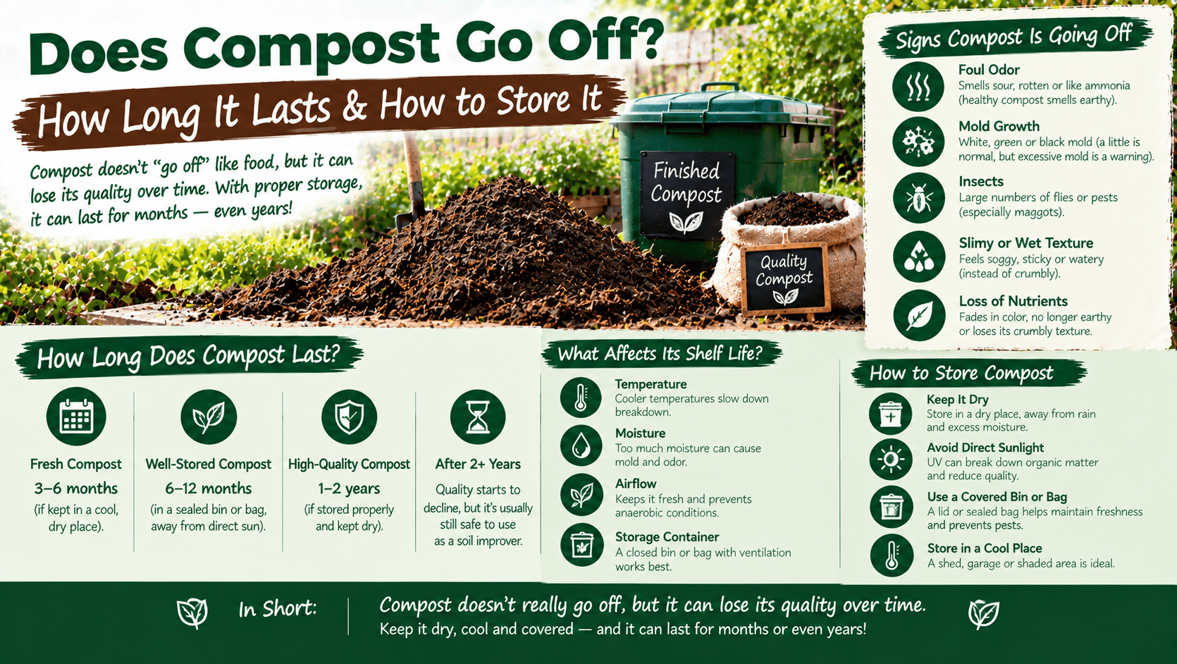 does compost go off