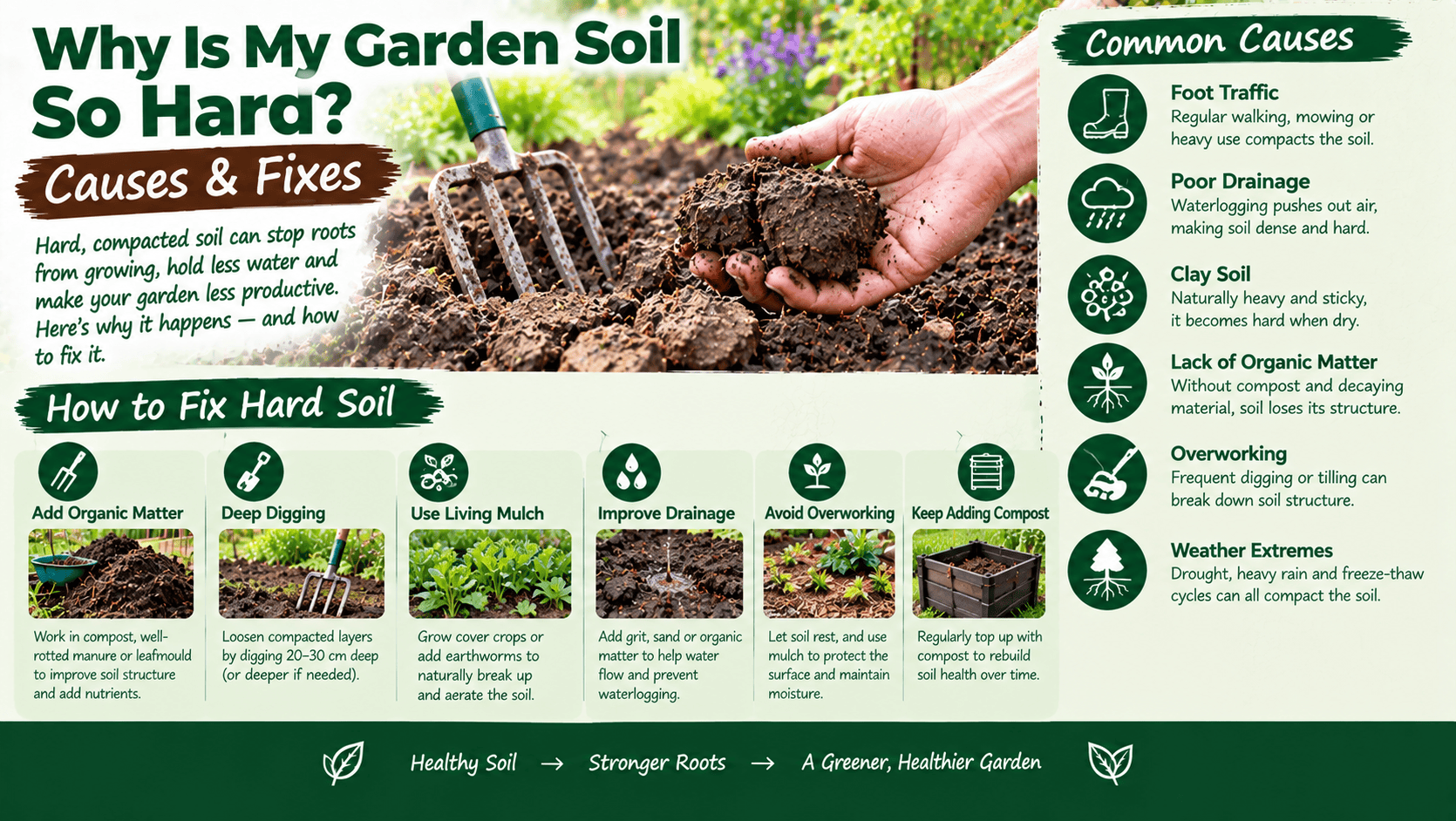 why is my garden soil so hard