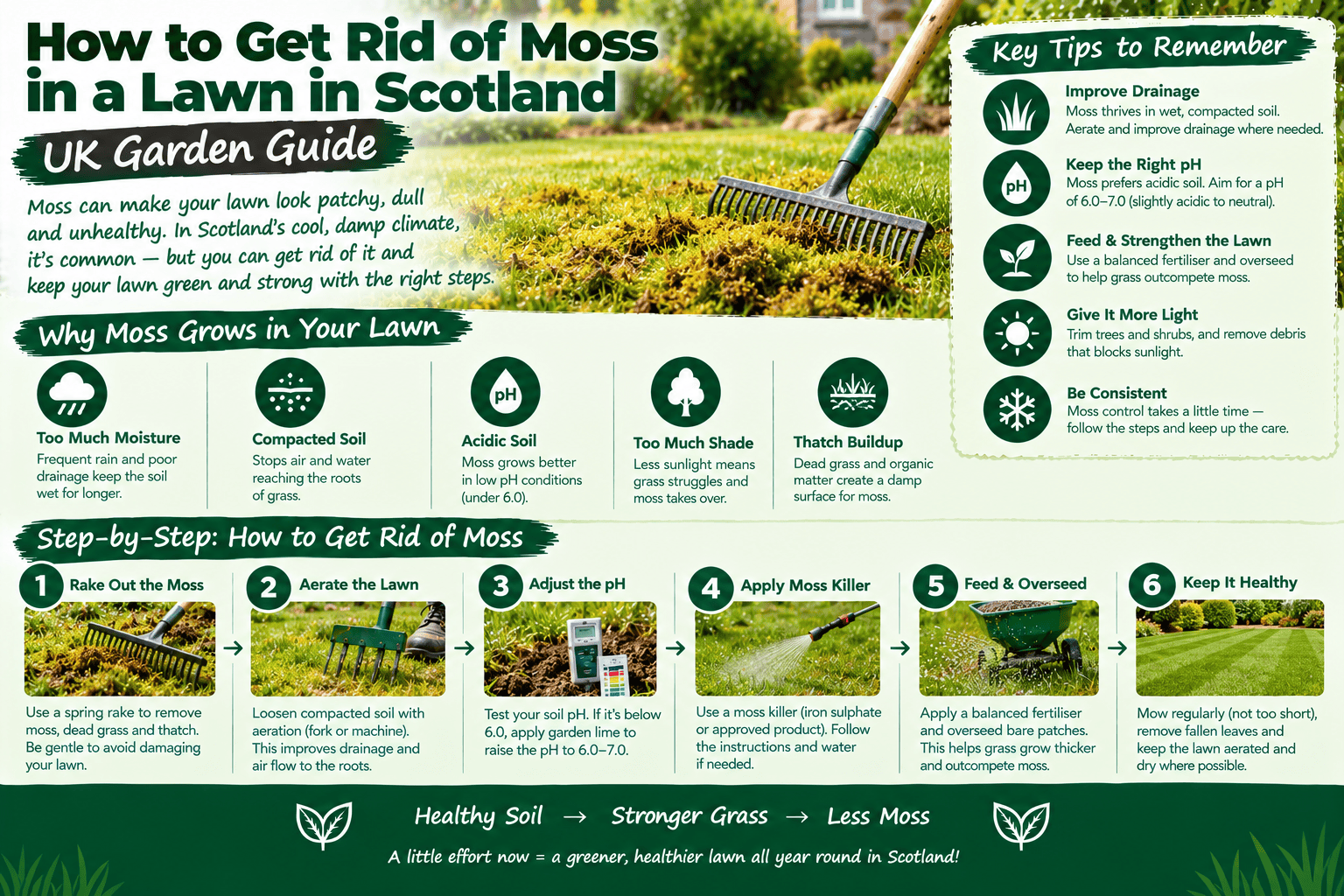 moss in lawn Glasgow