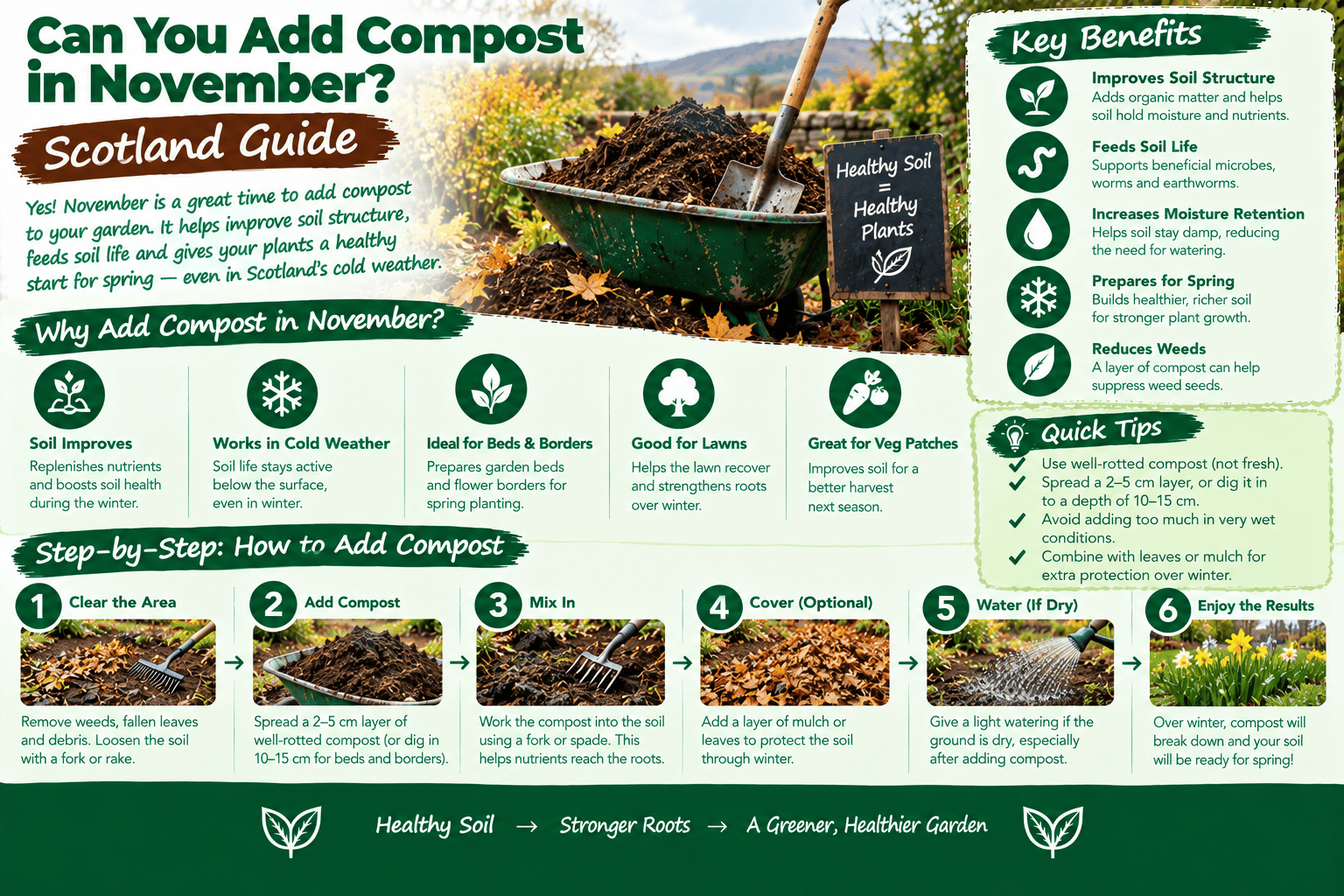 can you add compost in winter
