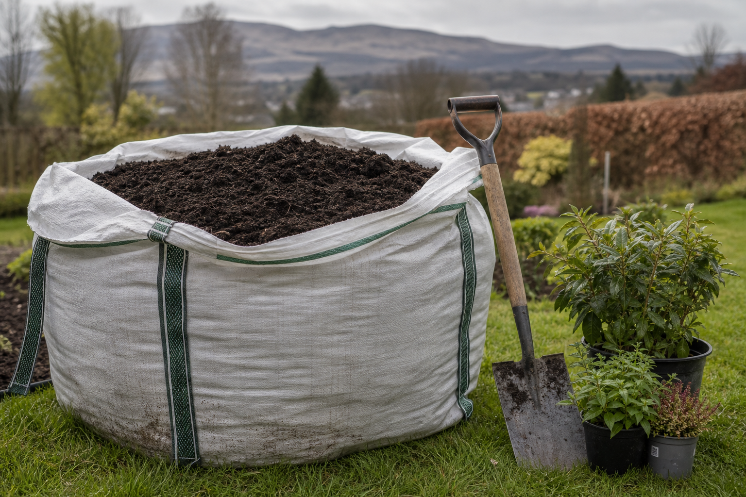 Bulk screened topsoil delivered in Glasgow Scotland for gardens and landscaping